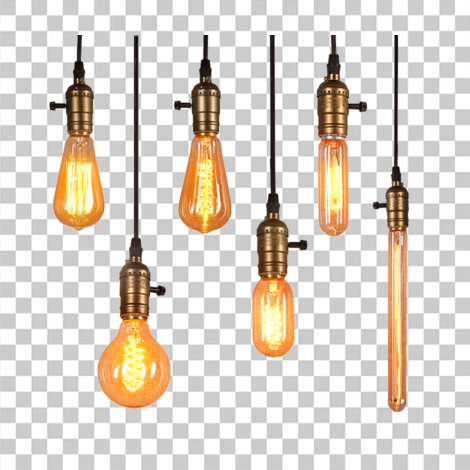 Lampadas amarelas png