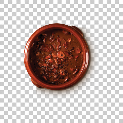 Panela de barro de feijoada PNG