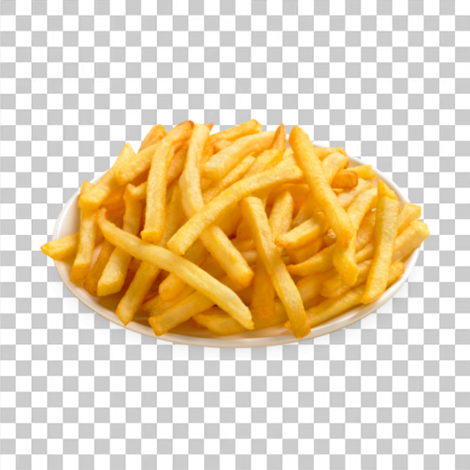 Batata frita no prato imagem png