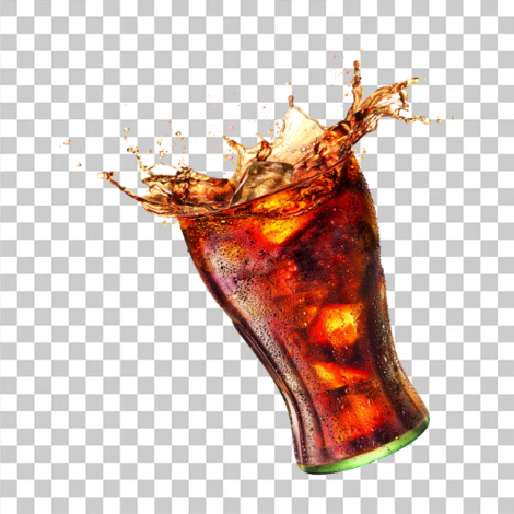 Copo de coca-cola transparente png