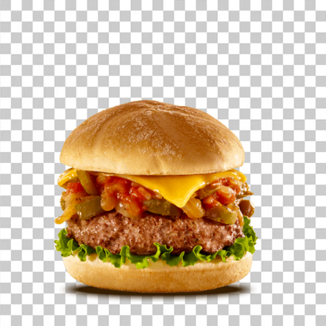 Hamburguer artesanal imagem sem fundo png