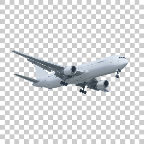 Avião transparente sem fundo png