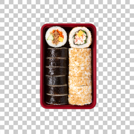 Marmita sushi sem fundo png