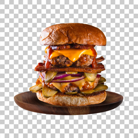 Hamburguer artesanal sem fundo png