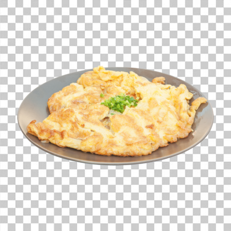 Omelete prato transparente png