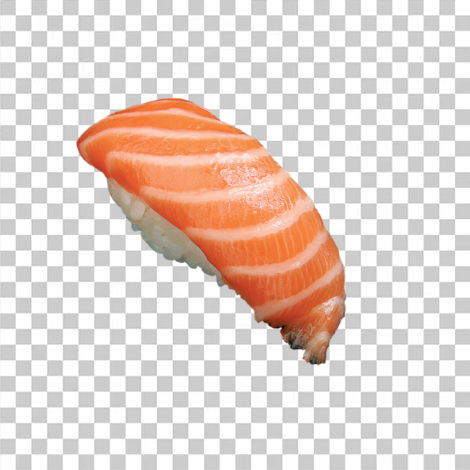 Sushi de salmão png niguiri transparente