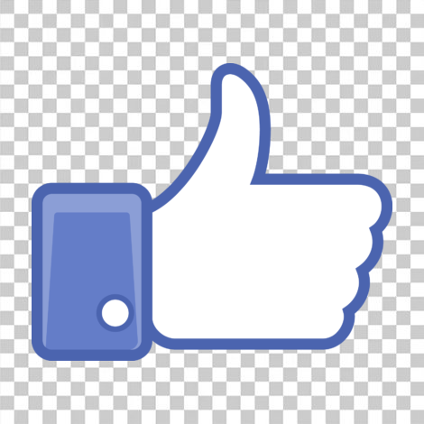 Like curtida facebook transparente png