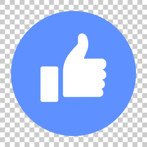 Like facebook icon curtida sem fundo png