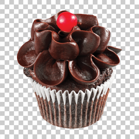 Cup Cake de chocolate transparente png