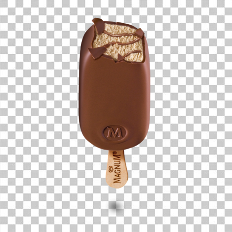 Picolé sorvete magnum chocolate png