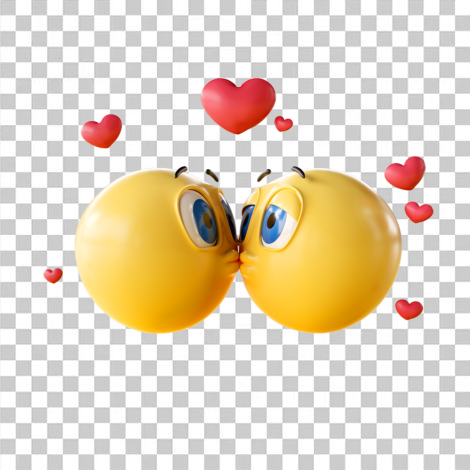 Emoji namorados transparente png