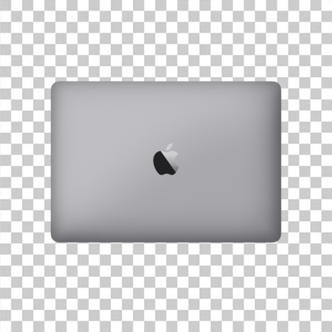 MacBook apple cinza espacial transparente png