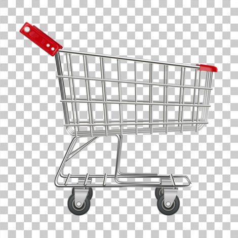 Carrinho de supermercado transparente png