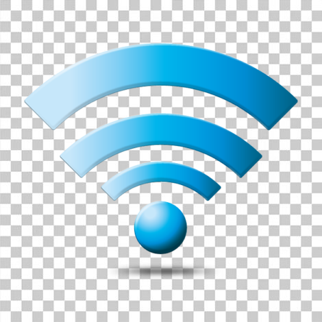 Sinal de rede Wi-fi azul, wifi transparente png