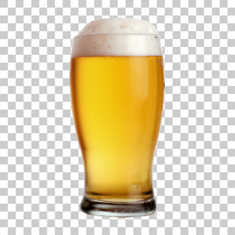 Copo de cerveja transparente png