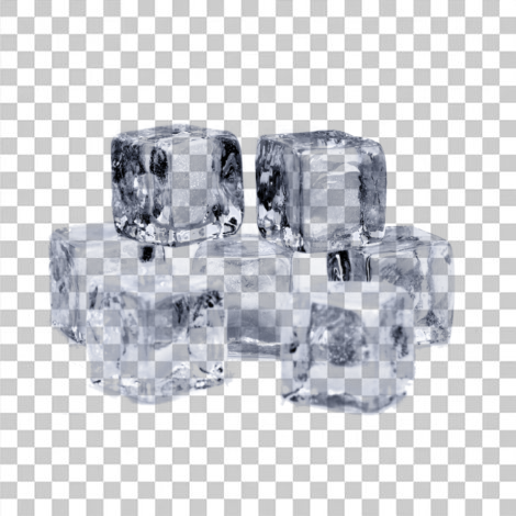 Cubos de gelo transparente png