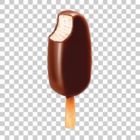 Picolé de chocolate png