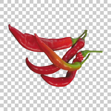 Pimenta vermelha transparente png