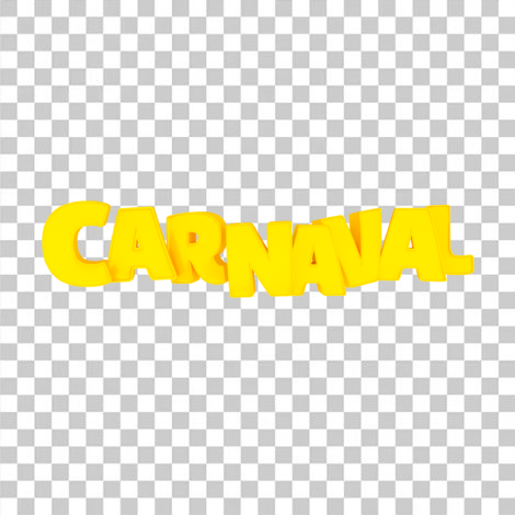 Nome carnaval em 3D imagem em PNG