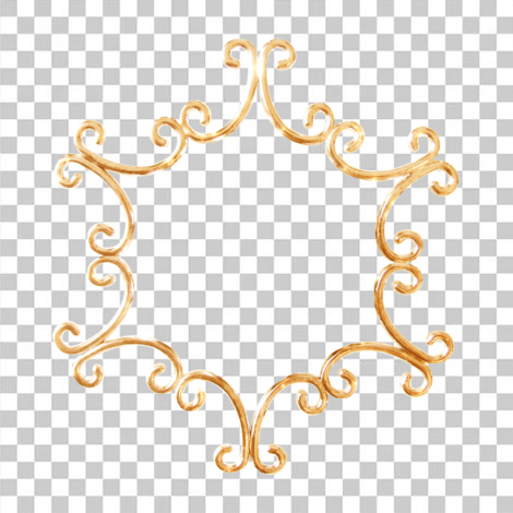 Ornamento dourado enfeite convite png