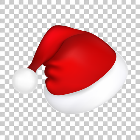 Gorro de papai noel, gorro natal transparente png